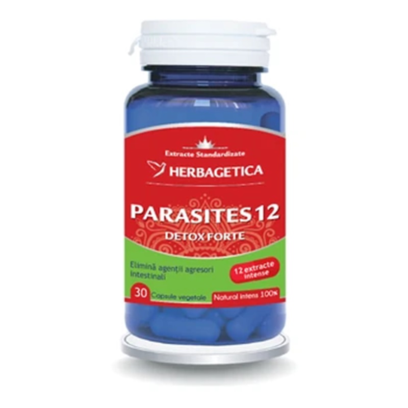 Parasites 12 Detox Forte, 30 capsule, Herbagetica