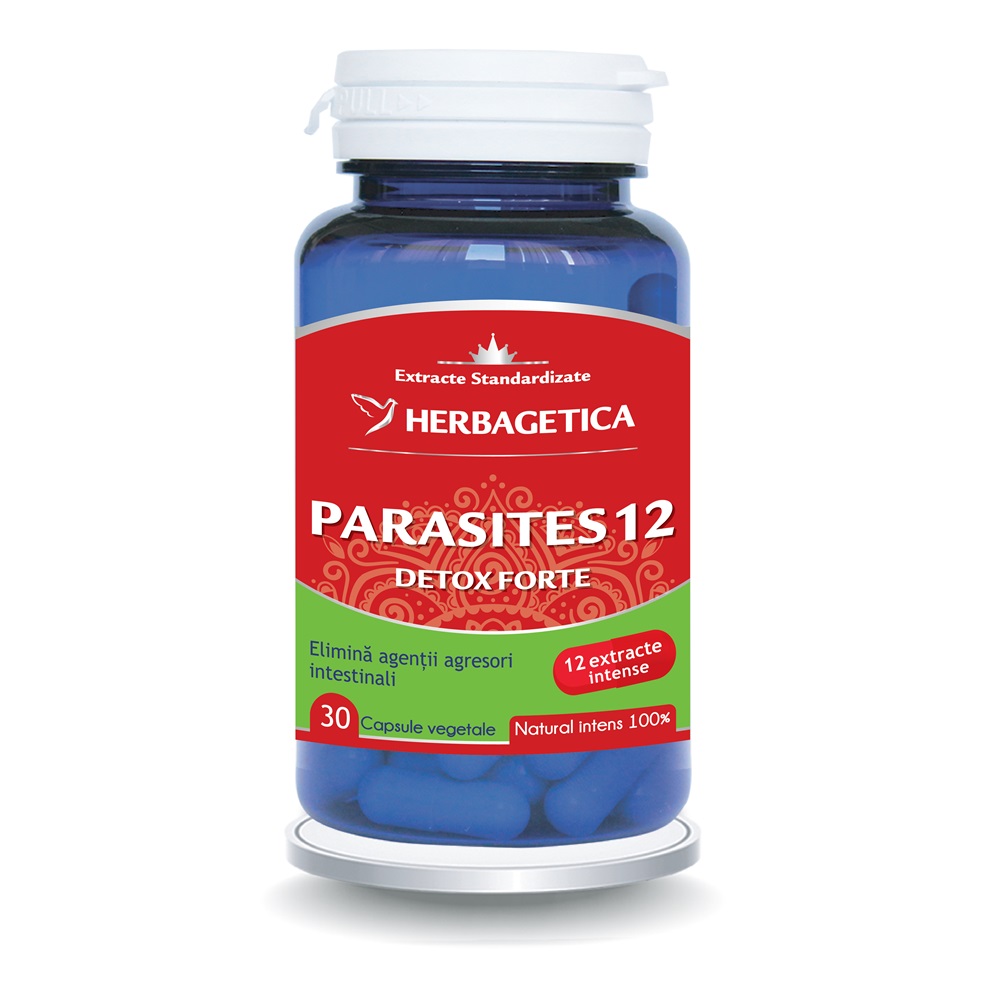Parasites 12 Detox Forte, 30 capsule, Herbagetica