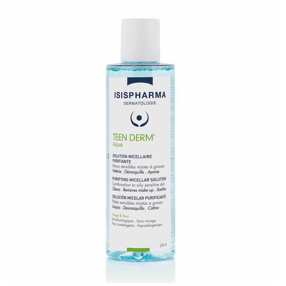 Solutie micelara purifianta Teen Derm Aqua, 250 ml, IsisPharma