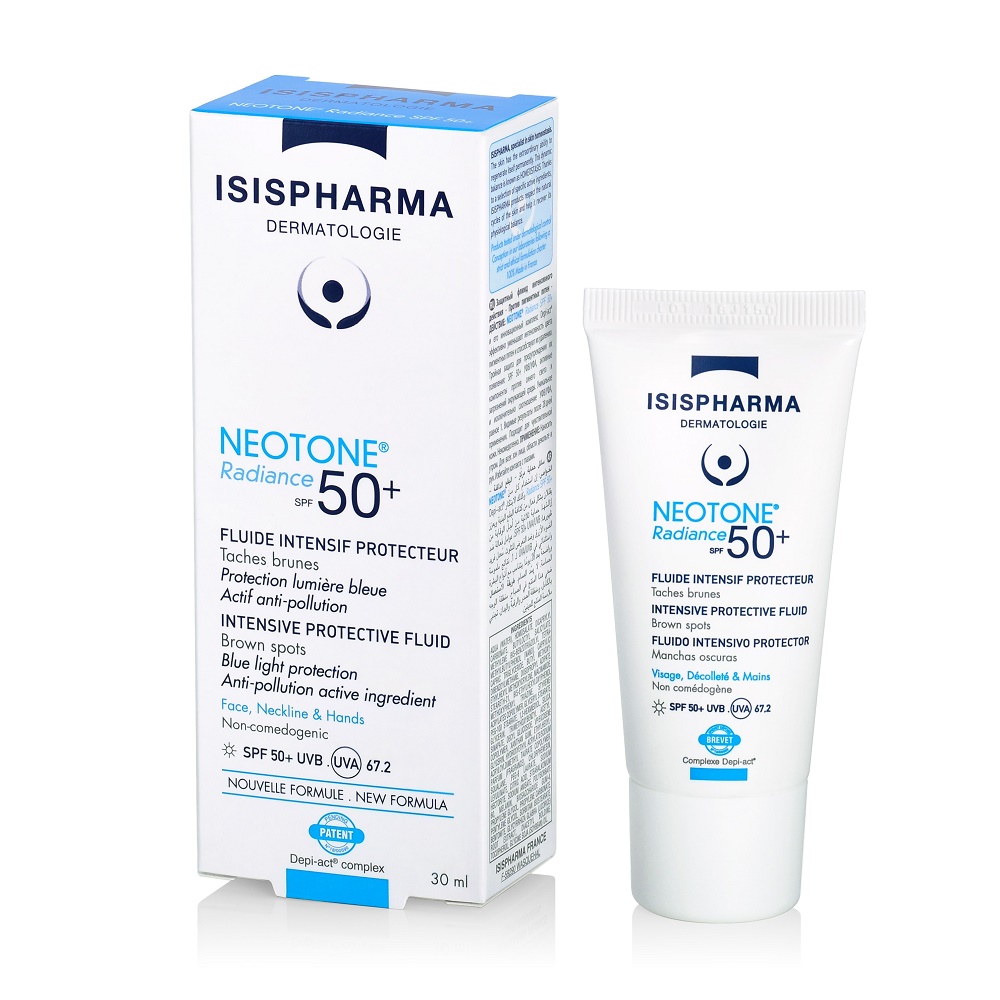 Crema depigmentanta cu fotoprotectie NeoTone Radiance SPF 50, 30 ml, Isispharma