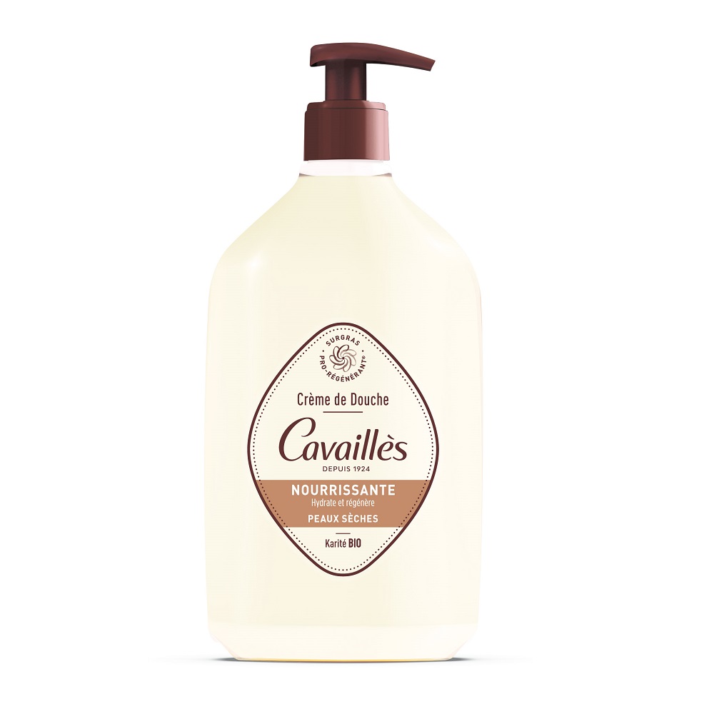 Crema de dus hranitoare cu unt de karite si extract de magnolie, 750 ml, Roge Cavailles