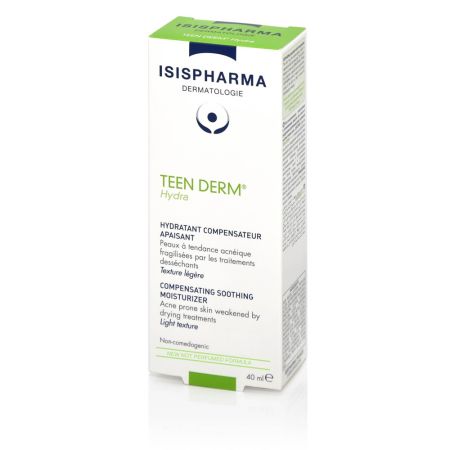 Crema pentru pielea predispusa la acnee Teen Derm Hydra, 40 ml, Isis Pharma