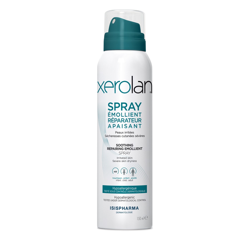 Spray emolient reparator pentru pielea fragila Xerolan, 150 ml, Isis Pharma