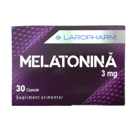 Melatonina 3 mg, 30 capsule, Laropharm