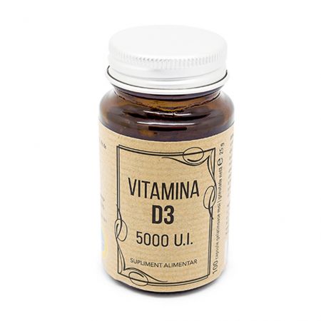 Vitamina D3 5000UI, 100 capsule - Remedia