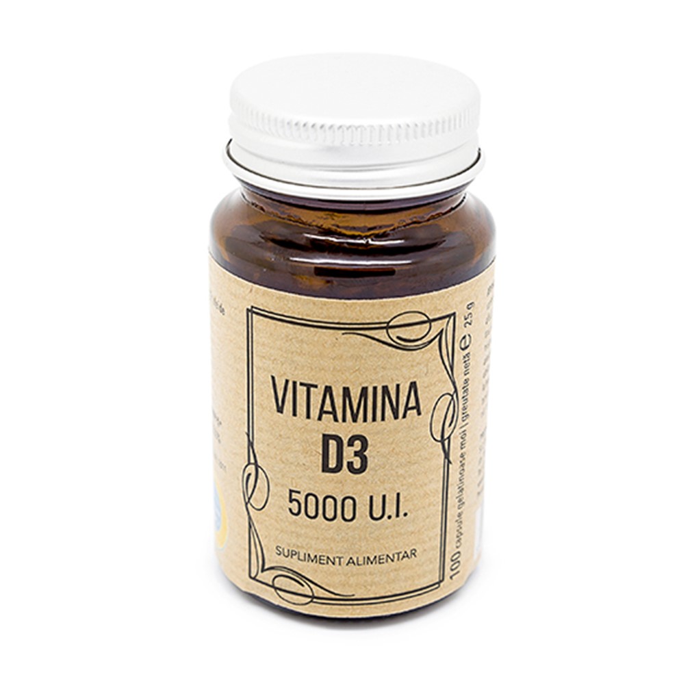 Vitamina D3 5000UI, 100 capsule, Remedia