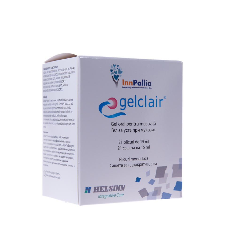 Gel oral pentru mucozita Gelclair, 21 plicuri, Helsinn Healthcare