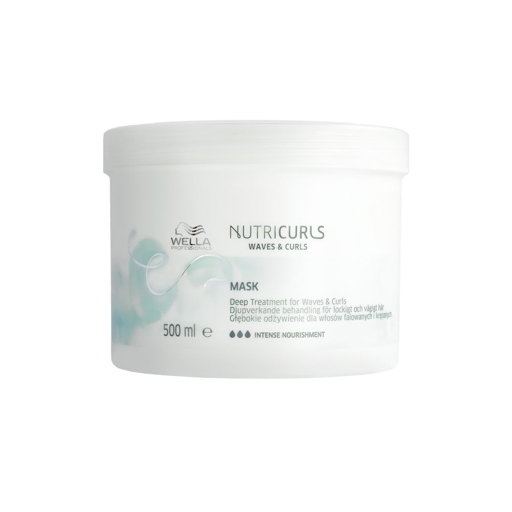 Masca hidratanta pentru parul cret si ondulat Nutricurls Waves & Curls, 500 ml, Wella Professionals