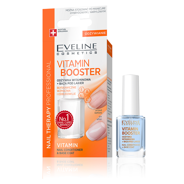 Tratament pentru unghii Nail Therapy Conditioner Vitamin Booster , 12 ml, Eveline