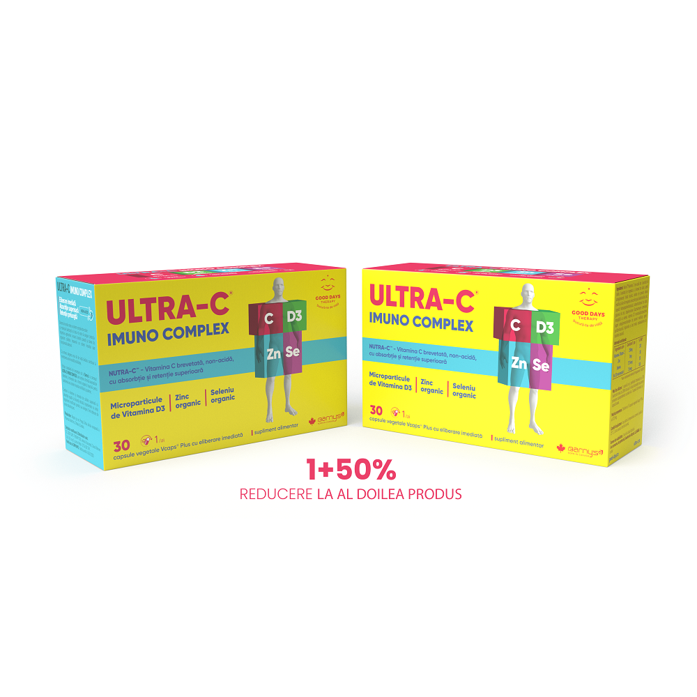 Pachet Ultra C Imuno Complex, 30 + 30 capsule, Good Days Therapy