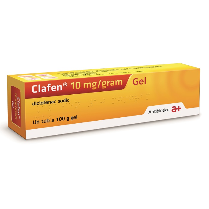 Clafen gel, 10 mg/g, 100 g, Antibiotice SA