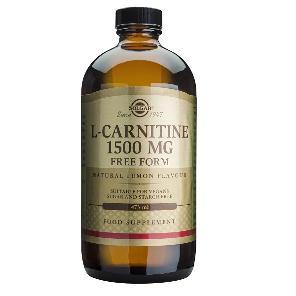 L-Carnitina lichida 1500 mg, 473 ml, Solgar