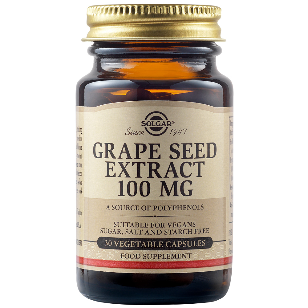 Extract din seminte de struguri, 100 mg, 30 capsule, Solgar