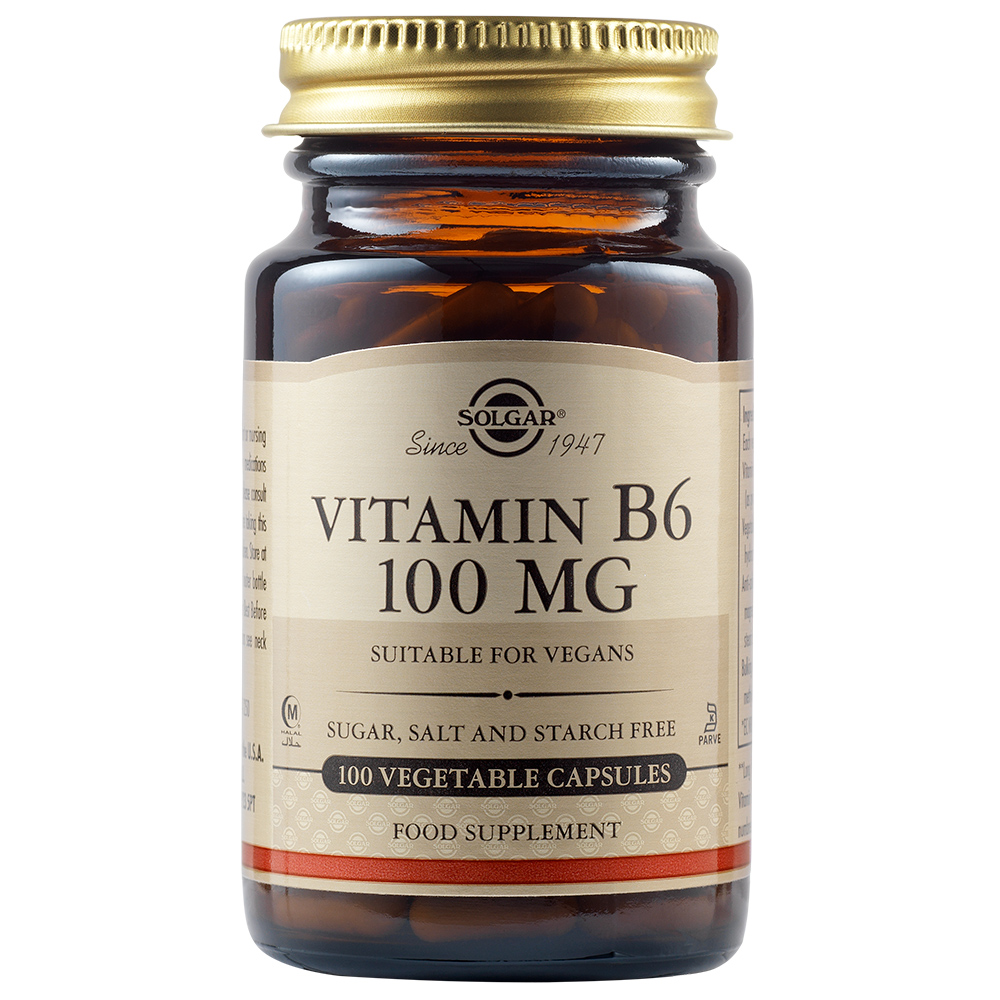 Vitamina B6 100 mg, 100 capsule, Solgar