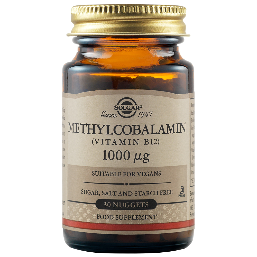 Metilcobalamina Vitamina B12, 1000 mcg, 30 tablete, Solgar