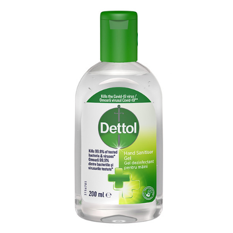 Gel antibacterian dezinfectant pentru maini, 200 ml, Dettol