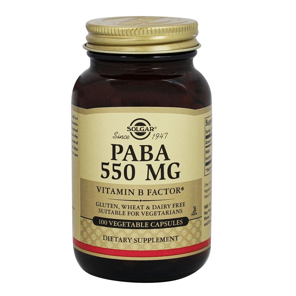 Paba 550 mg, 100 capsule, Solgar