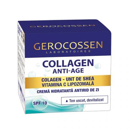 Crema hidratanta antirid de zi Collagen Anti-Age, 50 ml - Gerocossen
