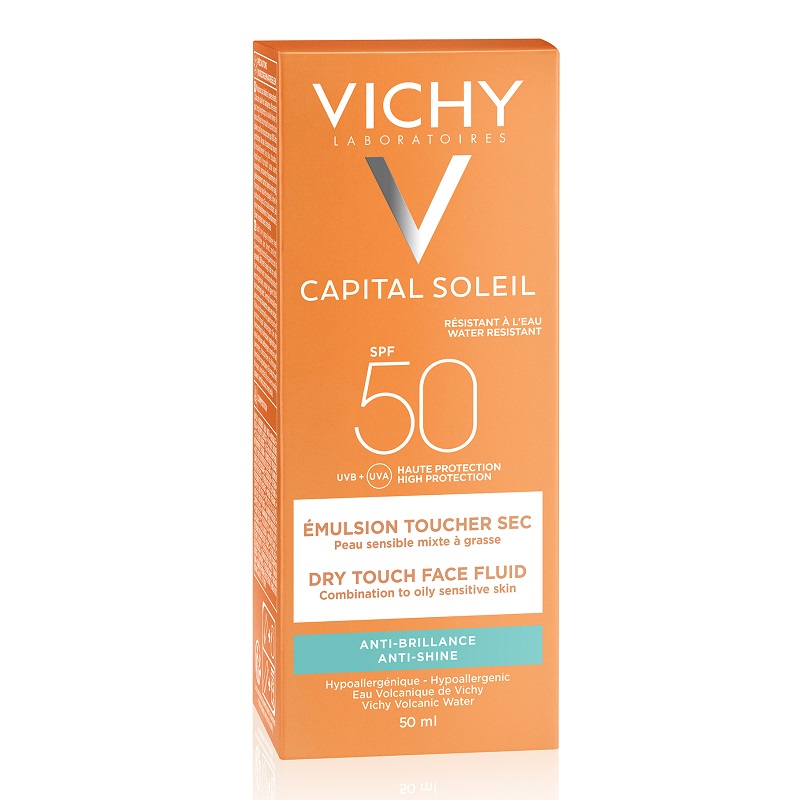 Emulsie matifianta cu protectie solara SPF 50+ pentru fata Capital Soleil, 50 ml, Vichy