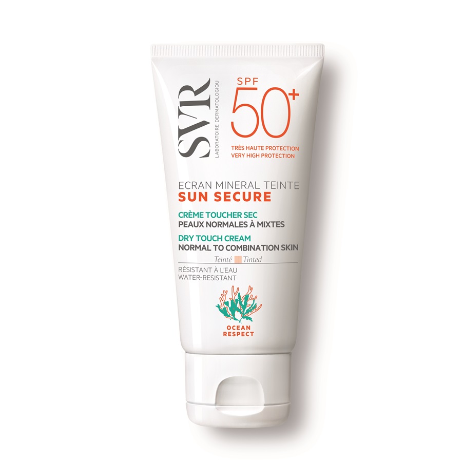 Crema nuantatoare pentru piele normal mixta Sun Secure Ecran Mineral SPF 50+, 50 ml, SVR