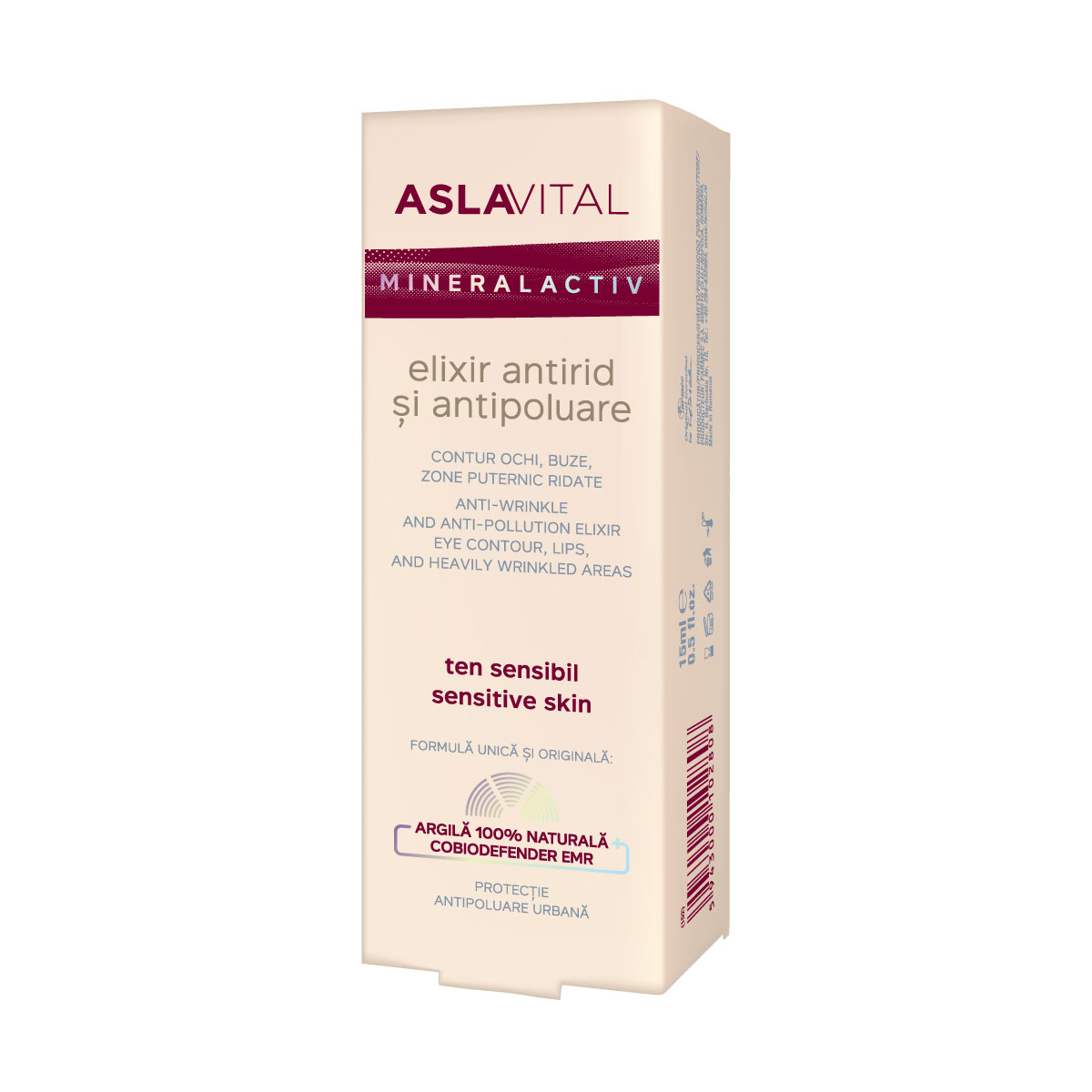 Elixir antirid si antipoluare Mineralactiv, 15 ml, AslaVital