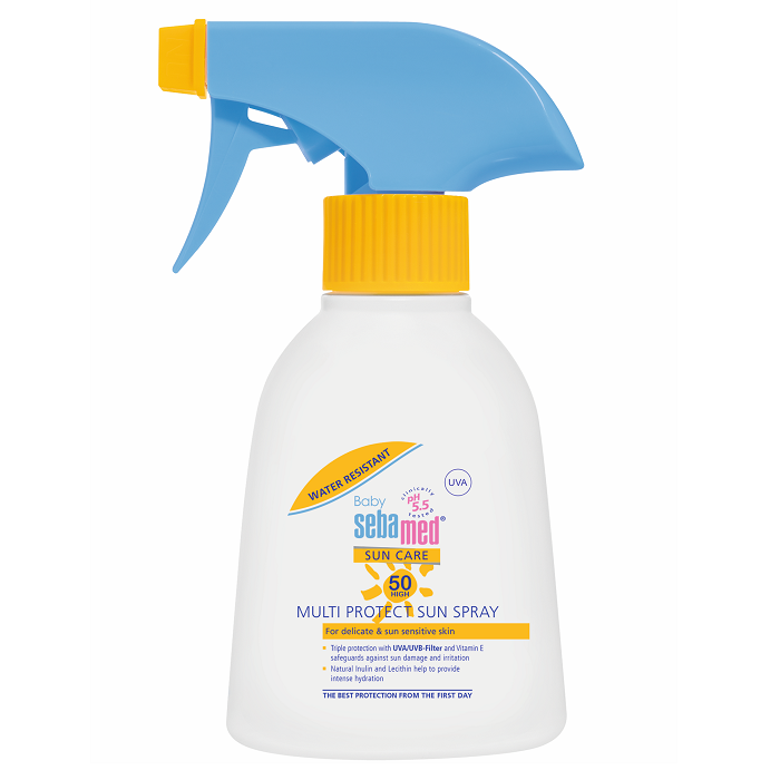 Spray de protectie solara fara parfum pentru copii cu SPF 50, 200 ml, Sebamed Baby