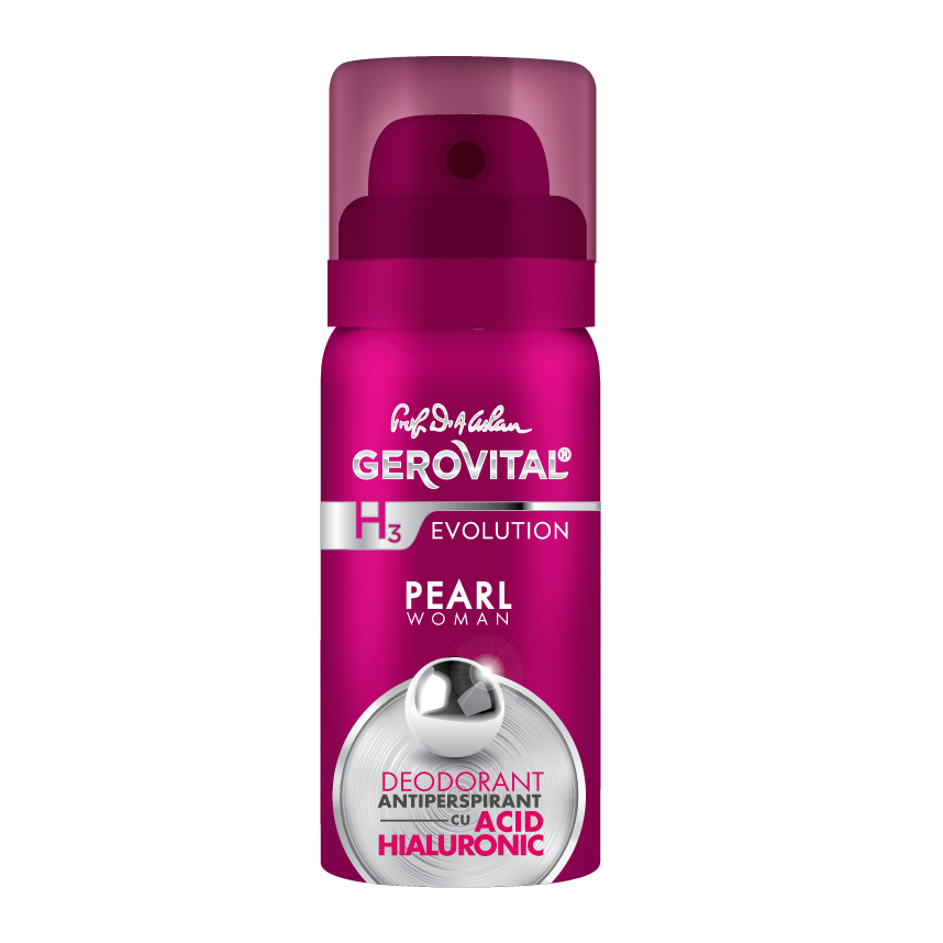 Deodorant spray Pearl Woman H3 Evolution, 40 ml, Gerovital