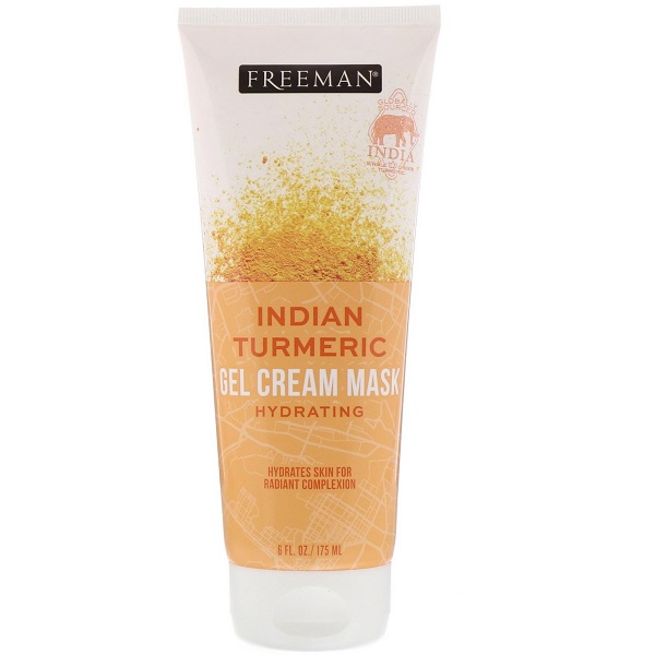 Masca gel-crema cu turmeric indian pentru hidratarea tenului, 175 ml, Freeman