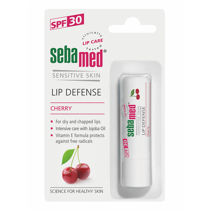 Balsam dermatologic protector pentru buze cu SPF 30 Cherry, 4.8 g, Sebamed