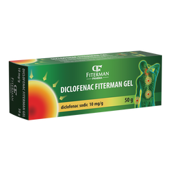 Diclofenac gel, 10 mg/g, 50 g, Fiterman