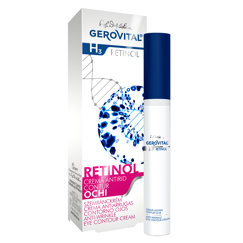 Fiole antirid cu retinol Gerovital H3 Retinol, 10 fiole x 2 : Farmacia Tei online
