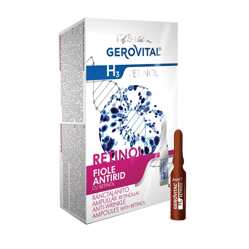 Retinol antirid fiole Gerovital H3, 10 x 2 ml, Farmec : Bebe Tei