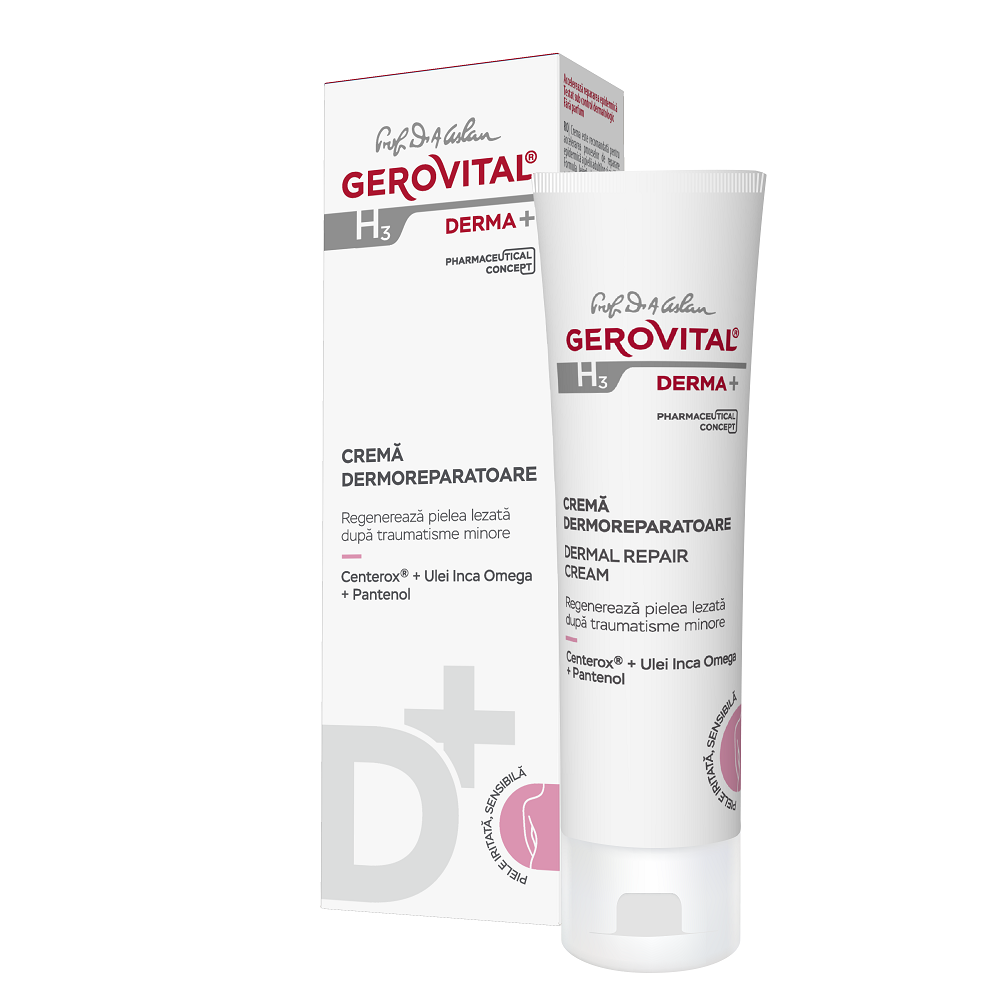 Crema dermoreparatoare H3 Derma+, 50 ml, Gerovital