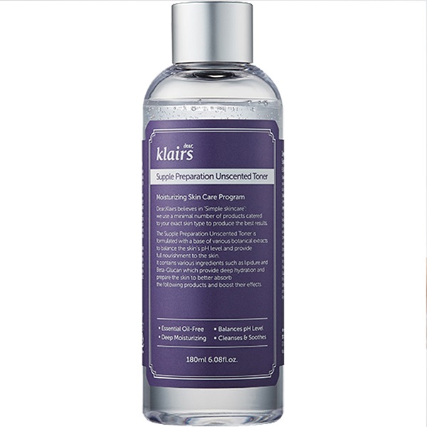 Toner facial hidratant fara parfum Supple Preparation, 180 ml, Klairs