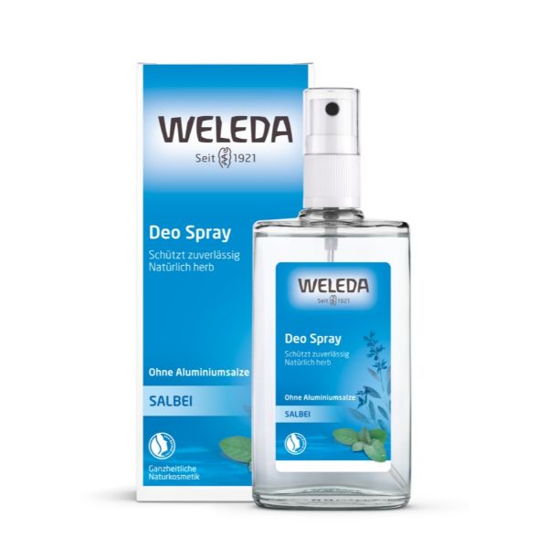 Deodorant natural cu salvie, din plante medicinale cu uleiuri esentiale, 100 ml, Weleda