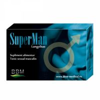 Tonic sexual masculin SuperMan Langyihao, 8 capsule, BBM Medical