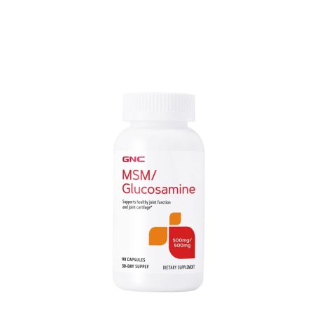 MSM si Glucozamina 500 mg, (156012), 90 capsule, GNC