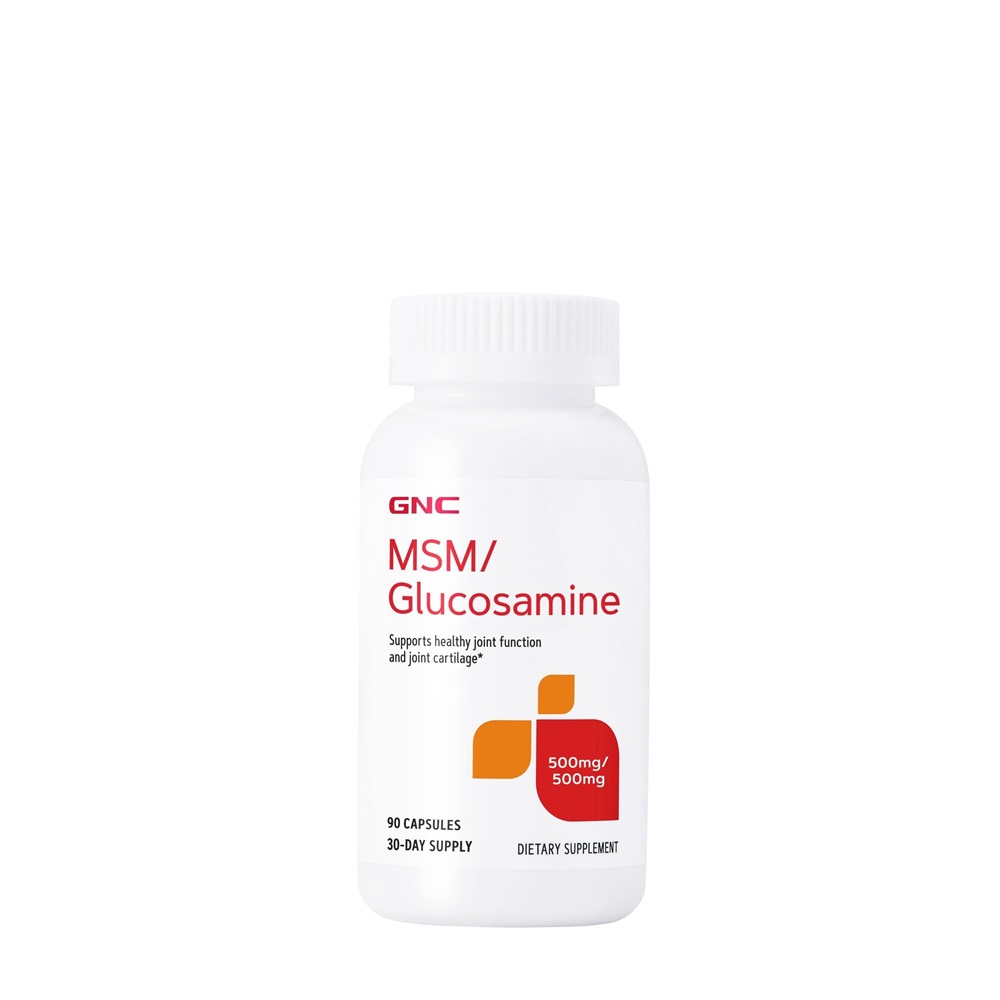 MSM si Glucozamina 500 mg, 90 capsule, GNC