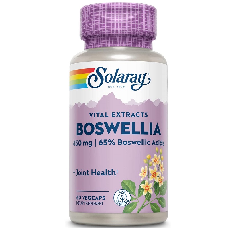 Boswellia 450 mg Solaray, 30 capsule vegetale, Secom