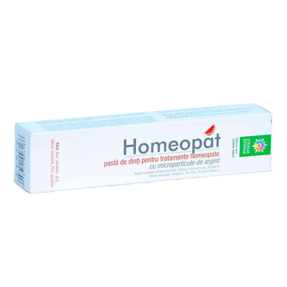 Pasta de dinti Santoral Homeopat, 100 ml, Steaua Divina