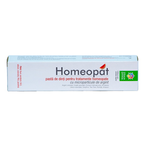 Pasta de dinti Santoral Homeopat, 75 ml, Steaua Divina