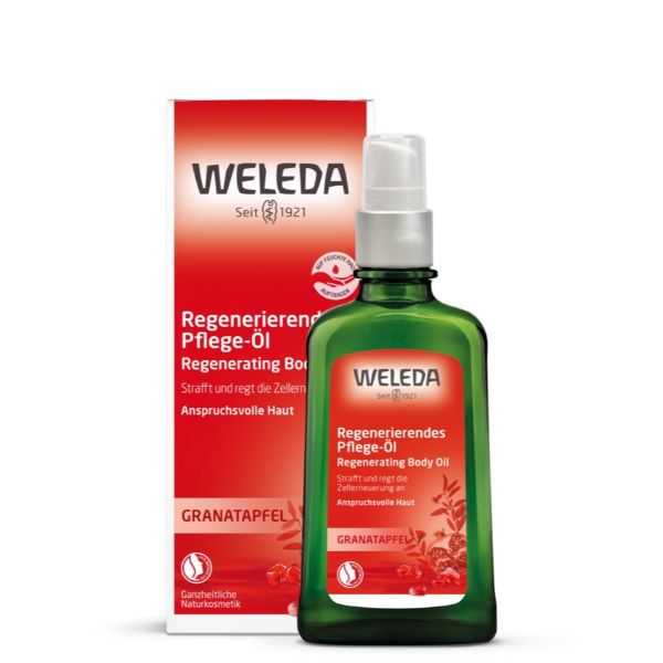 Ulei regenerant pentru corp cu extract de rodie, 100 ml, Weleda 