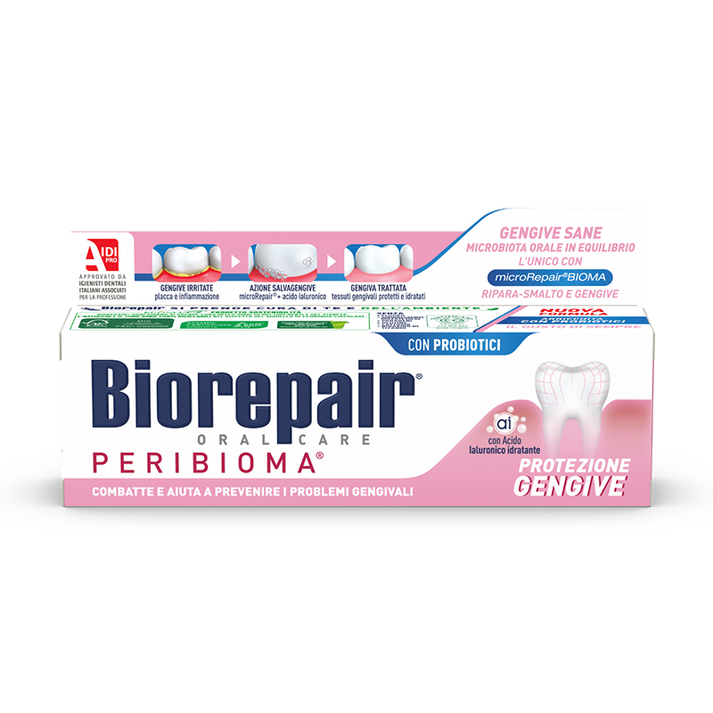 Pasta de dinti pentru protectia ginigiilor Biorepair Peribioma, 75 ml, Coswell