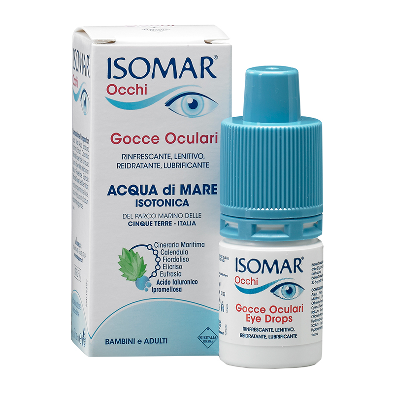 Picaturi de ochi cu apa de mare Isomar, 10 ml, Euritalia