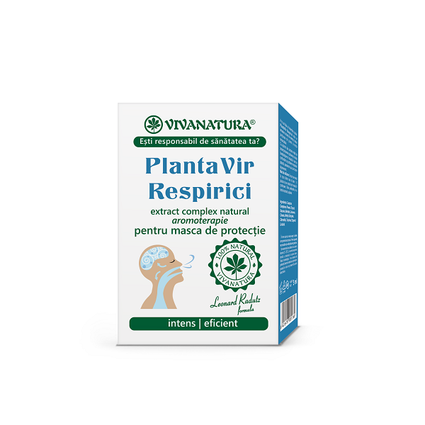 Extract aromaterapie pentru masca de protectie PlantaVir Respirici, 5 ml, Vivanatura