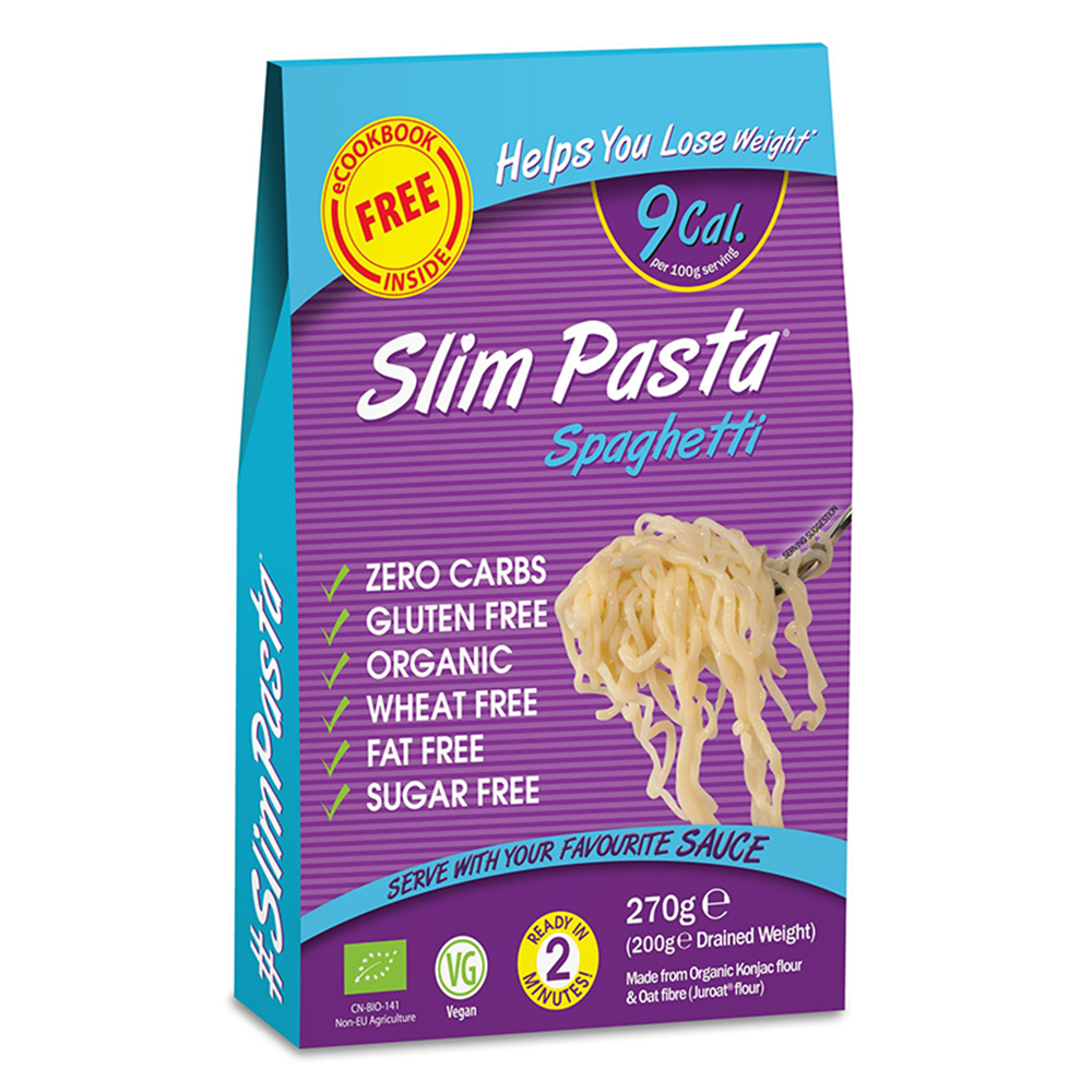 Spaghetti Bio fara gluten din faina de konjac, 270 g, Slim Pasta