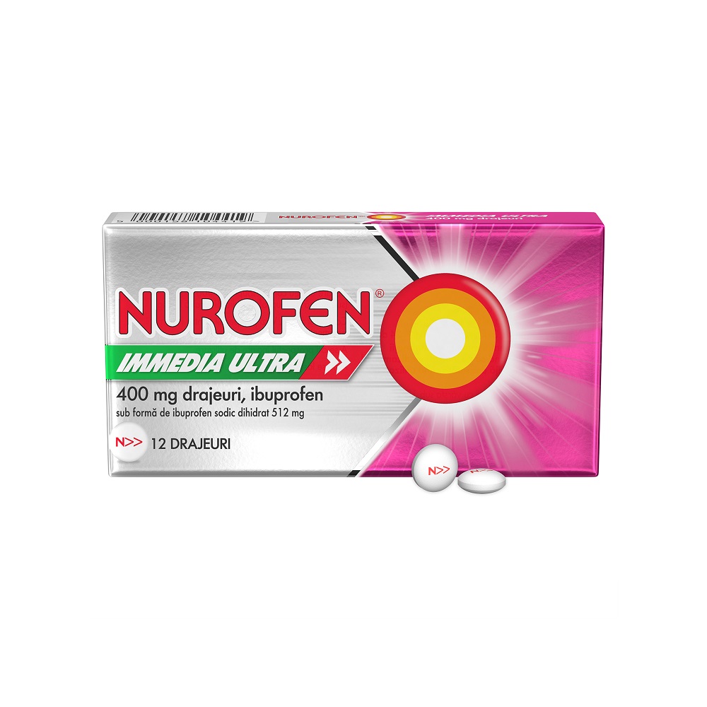 Nurofen Immedia Ultra, 400 mg, 12 drajeuri