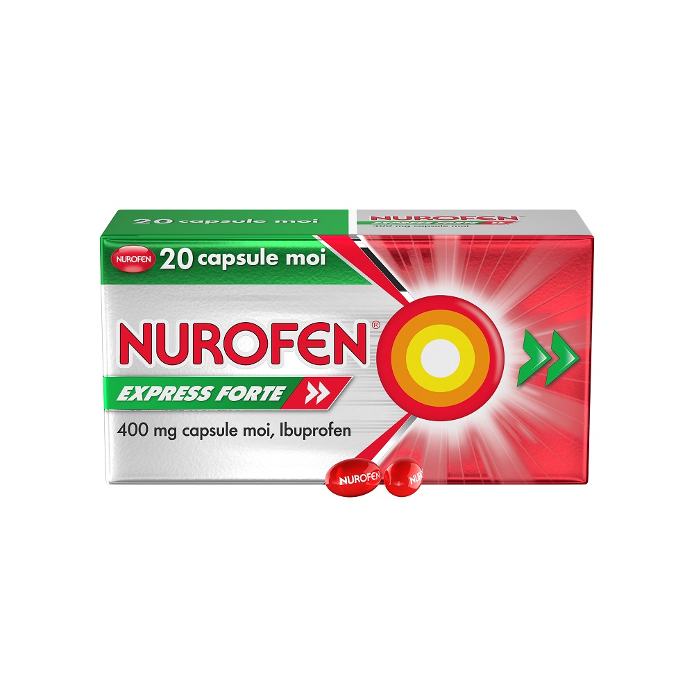 Nurofen Express Forte 400mg, Reckitt Benckiser, 20cps