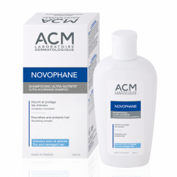 Sampon ultra nutritiv pentru par uscat Novophane, 200 ml, Acm