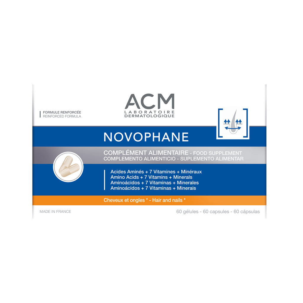 Capsule pentru par si unghii Novophane, 60 capsule, Acm